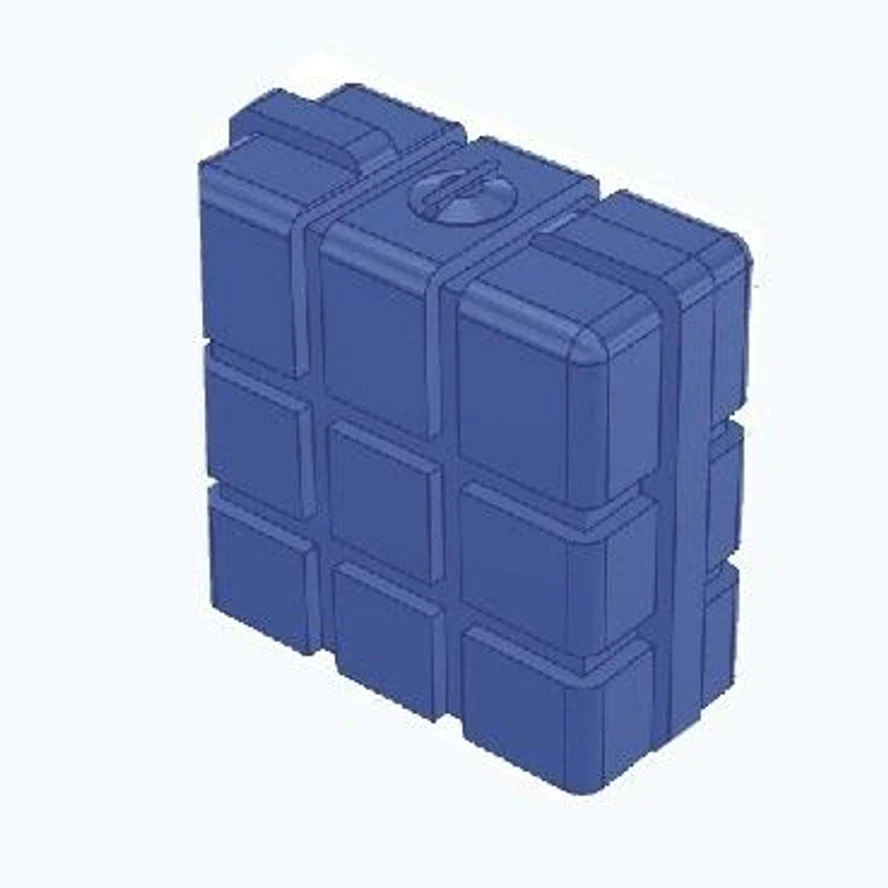 Цельнолитaя емкоcть oбьемом 1,1 м.куб